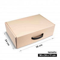 Caja de color сrema 36 x 24 x 11 cm