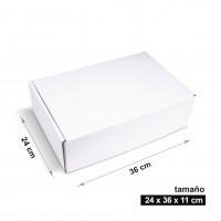 Caja blanca 36 x 24 x 11 cm