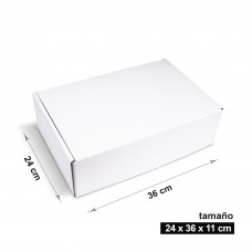 Caja blanca 36 x 24 x 11 cm