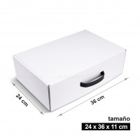 Caja blanca 36 x 24 x 11 cm