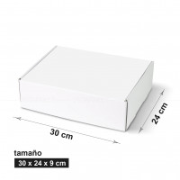 Caja blanca 30 x 24 x 9 cm
