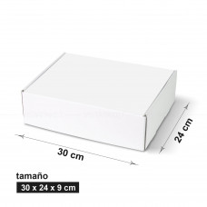 Caja blanca 30 x 24 x 9 cm