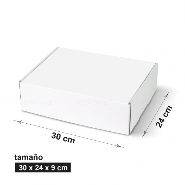 Caja blanca 30 x 24 x 9 cm
