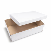 Caja de color blanco 40 x 25 x 12 cm