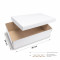 Caja de color blanco 40 x 25 x 12 cm