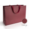 Bolsa de papel 45x15x33 cm vino Embossing, estructura 18 Horizontal