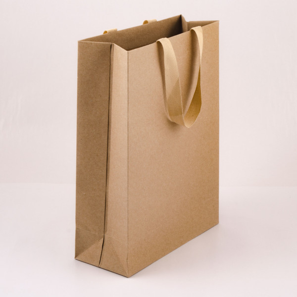 Bolsa de cartón kraft 30x12x40 cm Vertical
