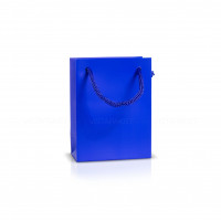 Bolsa de papel azul 9x5x12 cm Verical