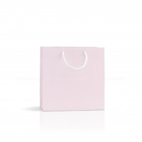 Bolsa de papel rosa 22x10x22 cm