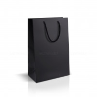 Bolsa de papel negro 25x9x35 cm Vertical