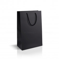 Bolsa de papel negro 25x9x35 cm Vertical