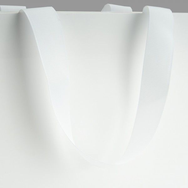 Bolsa de papel blanco 35x9x25 cm Horizontal