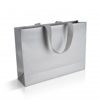 Bolsa de papel gris 35x9x25 cm Horizontal