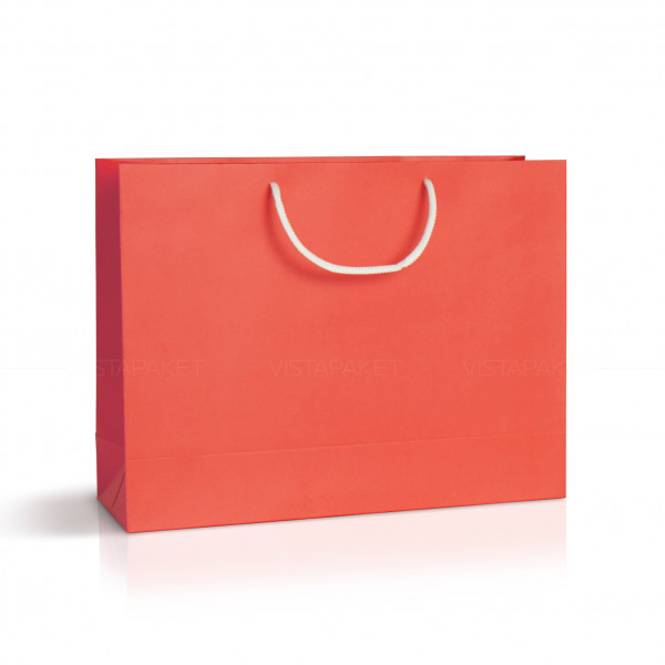 Bolsa de papel coral 40x12x30 cm Horizontal