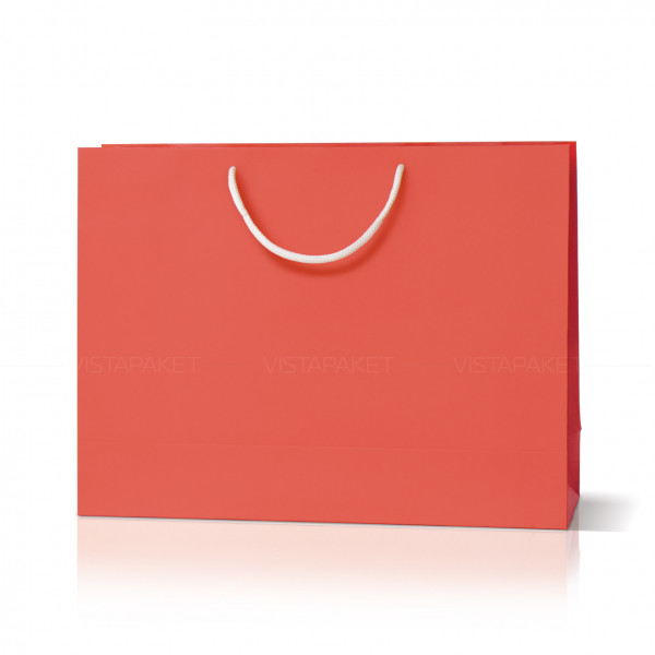 Bolsa de papel coral 40x12x30 cm Horizontal