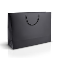 Bolsa de papel negro 45x15x33 cm Horizontal