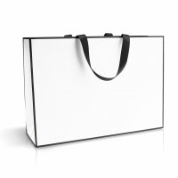 Bolsa de papel blanco 50x15x35 cm Horizontal
