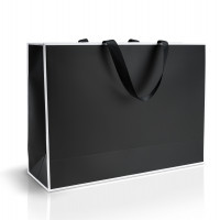 Bolsa de papel negro 50x15x35 cm Horizontal