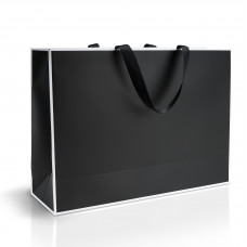 Bolsa de papel negro 50x15x35 cm Horizontal
