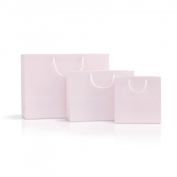 Bolsa de papel rosa 45x33x15 cm Horizontal