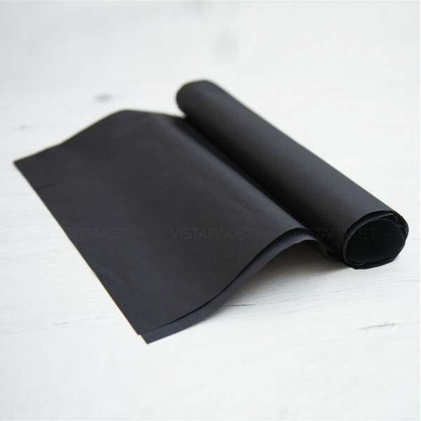 Papel de seda de color negro